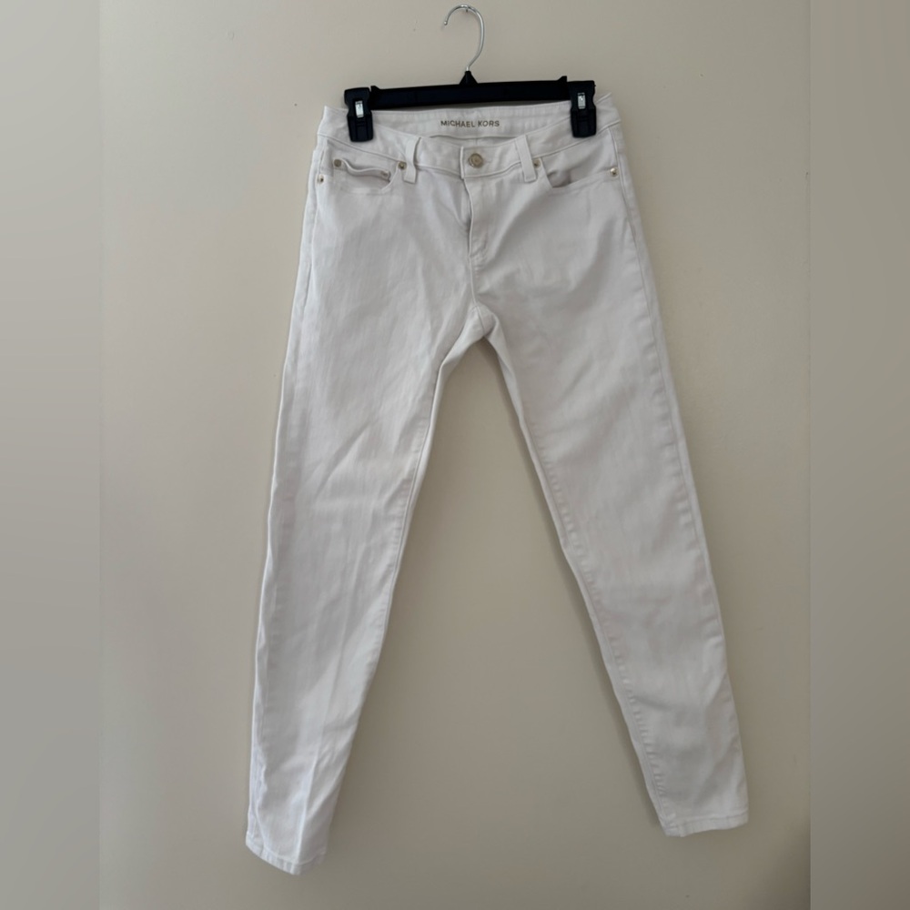 Michael Kors Women's White Skinny Jeans